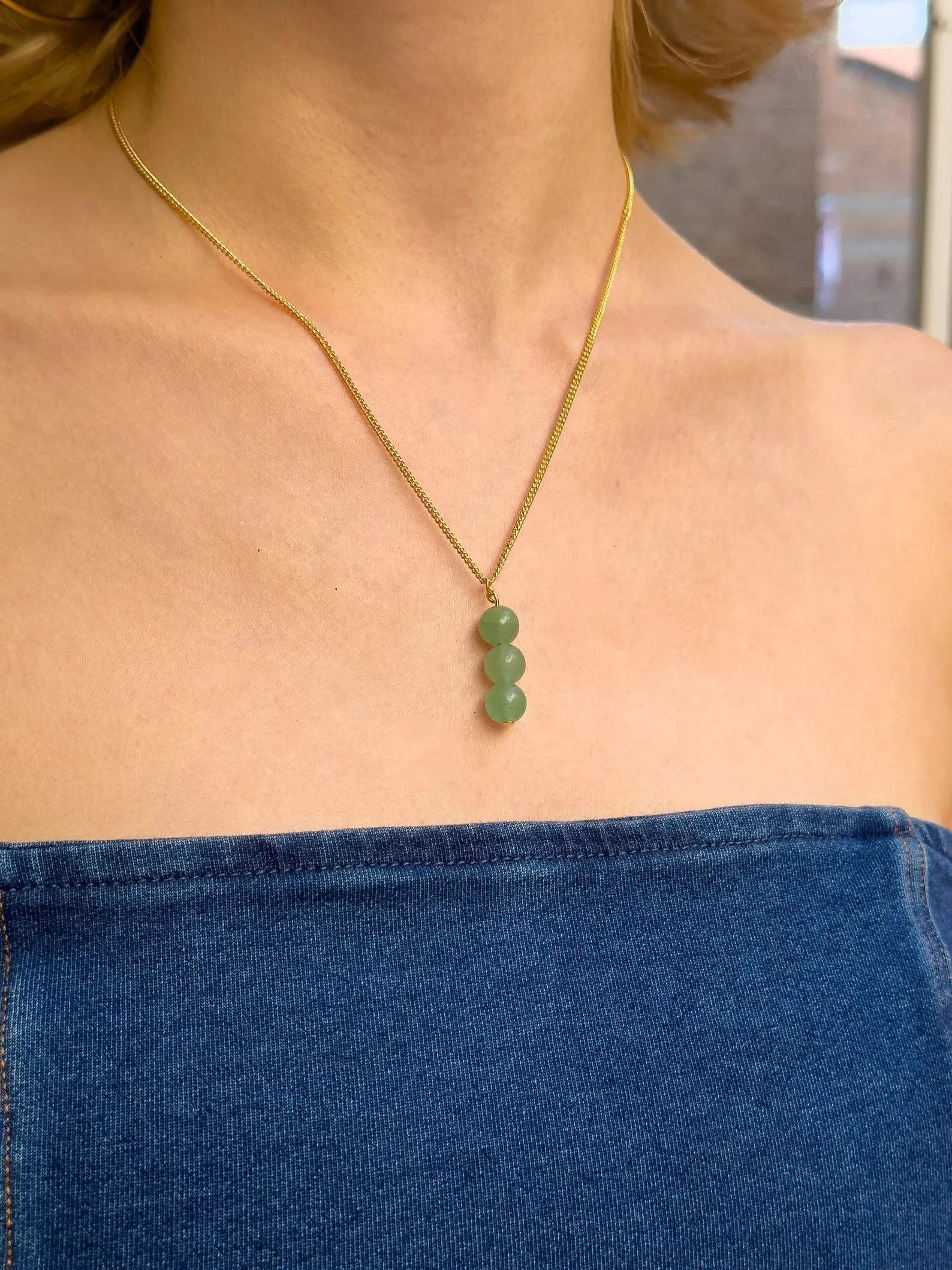 Aventurine Dangling Necklace