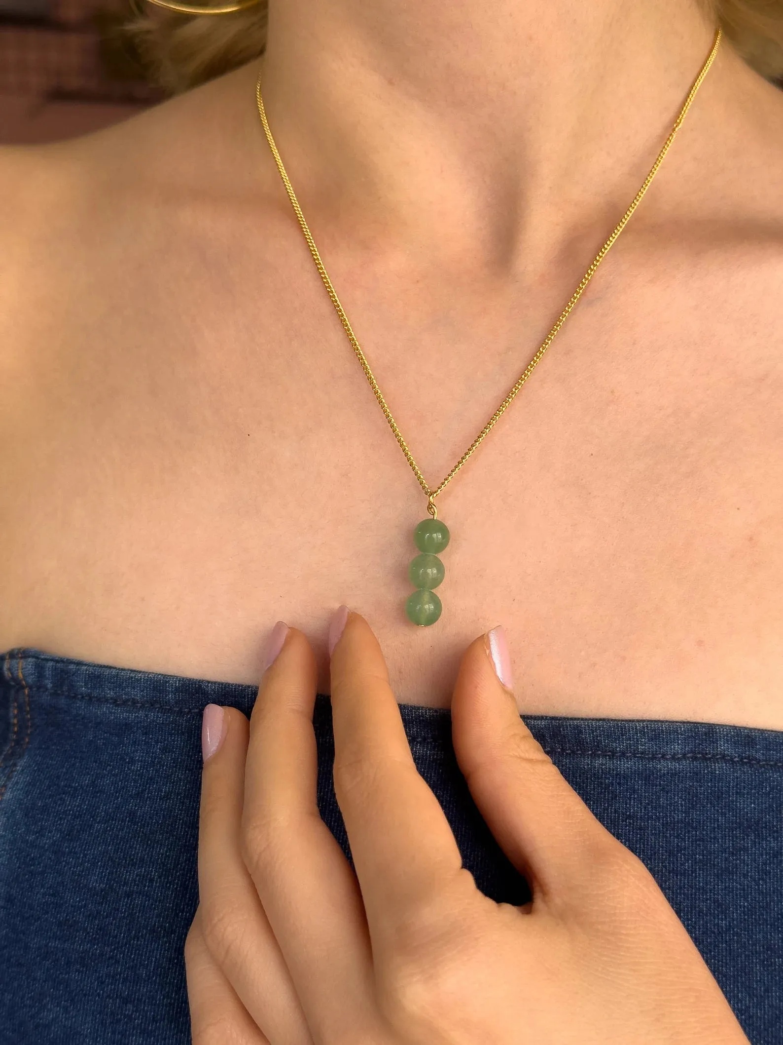 Aventurine Dangling Necklace