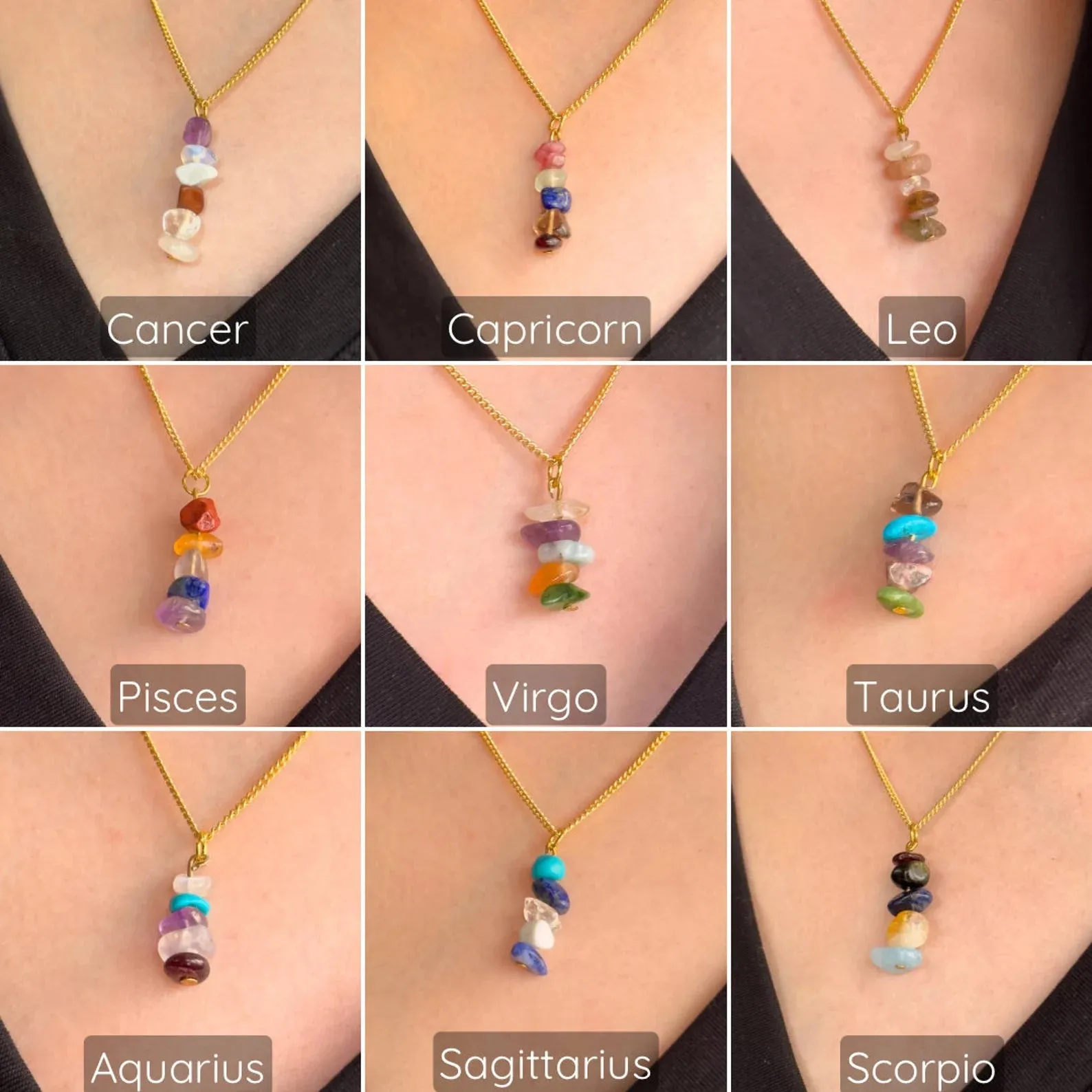 Capricorn Zodiac Minimalist Necklace
