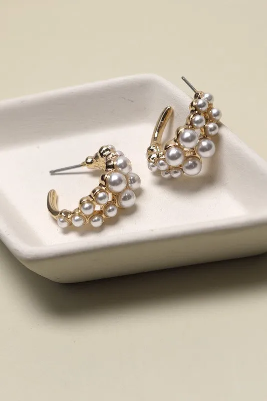 Double The Pleasure Pearl Earrings