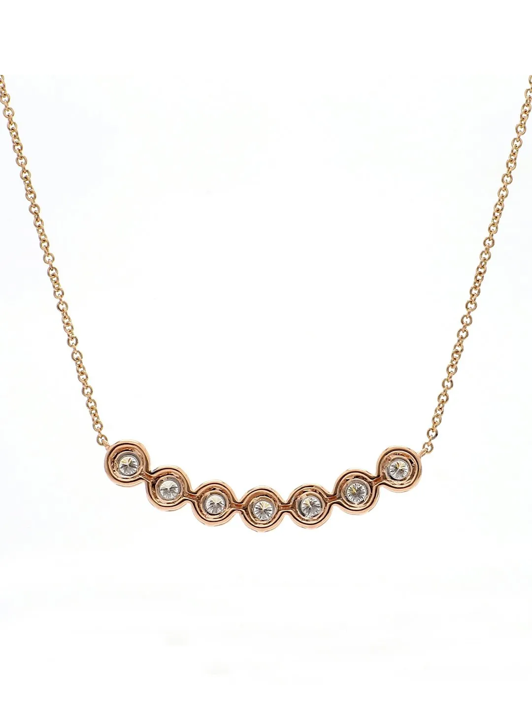 Real Diamond Illussion Solitaire Pendant With Diamonds by the yard Chain