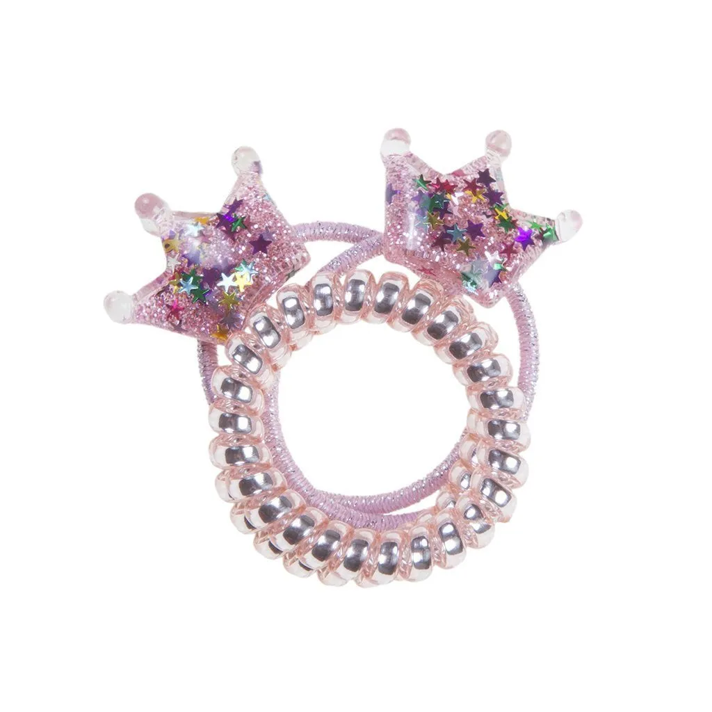 Tiaras and Twists Elastics, 4pcs